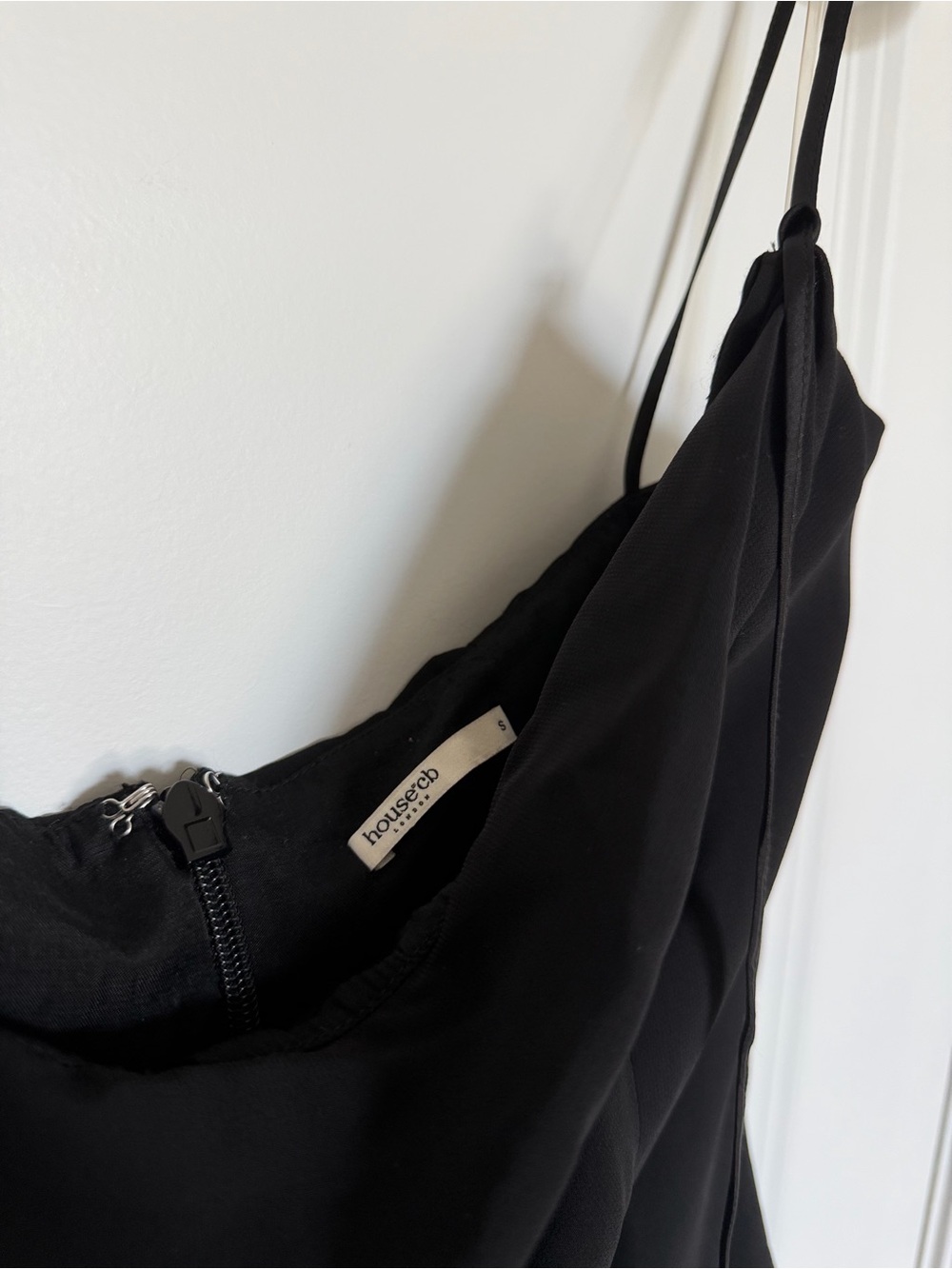 House of CB ROSSELLA Black Ruffle Mini Dress - Picture 9 of 10